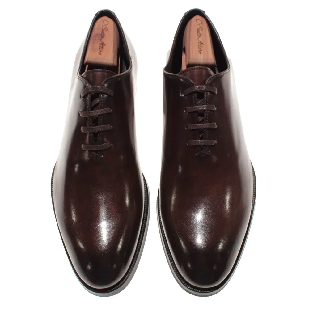Pastori NWD Lace Up Oxford Dress Shoes Size 9 US in Brown Leather Made in Italy